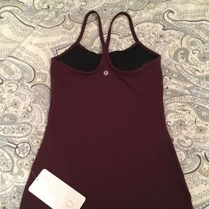 Lululemon Power Y Tank - Maroon BRAND NEW size 4